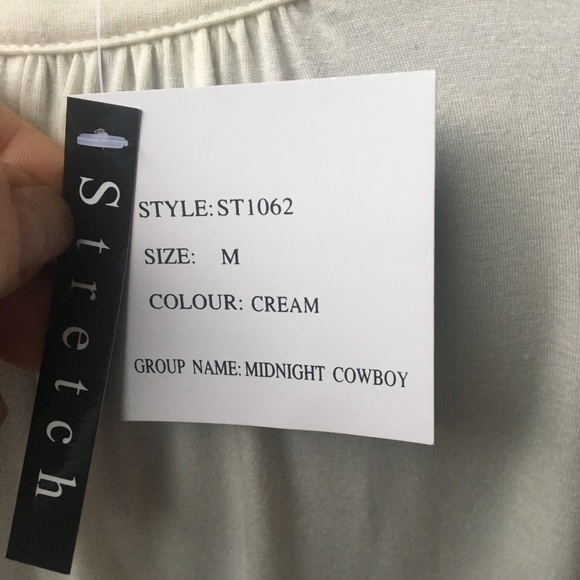 NWT Margaret Frances Cream Sleeveless Top SzMED - Picture 5 of 8